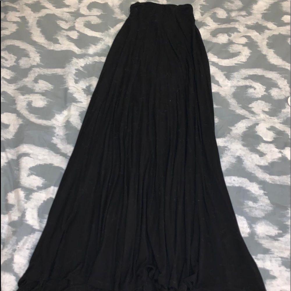 Black maxi skirt